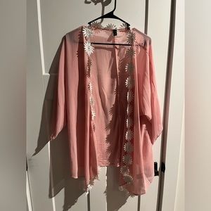 Boho flowy floral cardigan